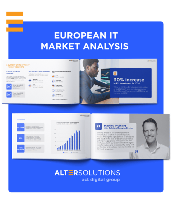 Our whitepaper about the European IT market covers topics like the impact of AI